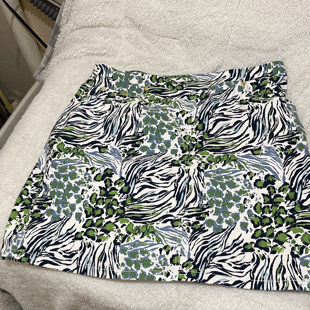Hearts of Palm Zebra Print Skort